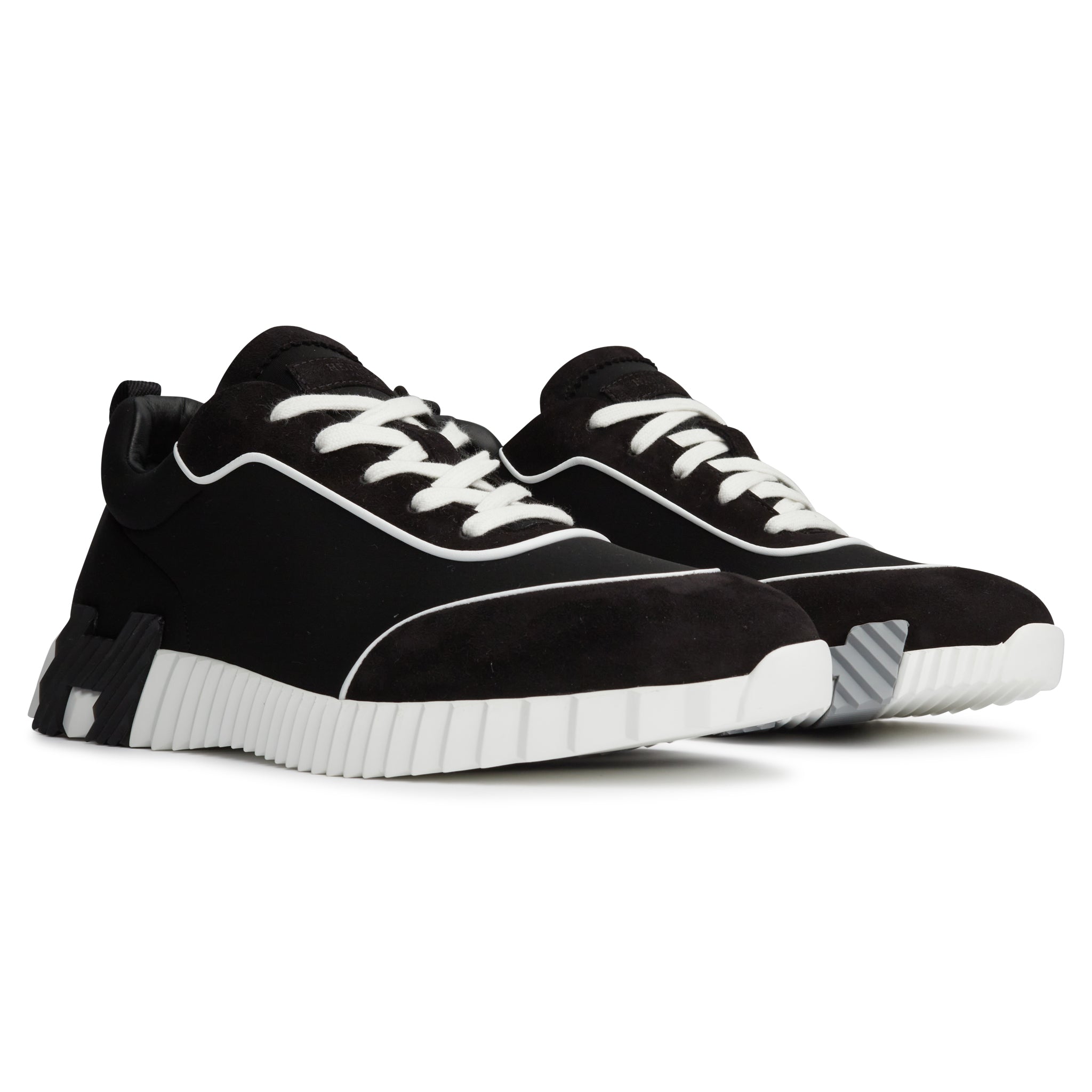Image of Hermes Paris Bouncing Black White Sneaker